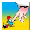 Cartoon: the ultimate manicure (small) by toons tagged manicure,god,beauty,salon,religion,massage