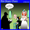 Cartoon: Until death do us part (small) by toons tagged wedding,gold,digger,rich,old,men,widow