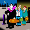 Cartoon: vampires briefcase (small) by toons tagged vampires,undead,twighlight,coffin