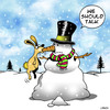 Cartoon: We should talk (small) by toons tagged snowman rabbits carrot