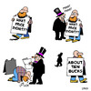 Cartoon: what price dignity (small) by toons tagged dignity,begging,money,signs,advertising