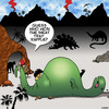 Cartoon: Winner (small) by toons tagged raffle,caveman,dinosaur,lotto,winner,food,meat,tray,prehistoric