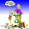 Cartoon: worth a try (small) by toons tagged recycle recycling environment old age ecology pension soylent green planet earth day garbage renewable energy carbon footprint fossil fuel