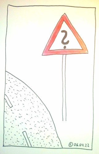 Cartoon: ? (medium) by Müller tagged vollgas,speed