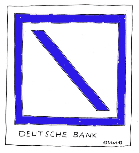 Cartoon: DEUTSCHE BANK (medium) by Müller tagged deutsche,bank