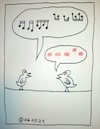 Cartoon: Gesang (small) by Müller tagged gesang,telekom
