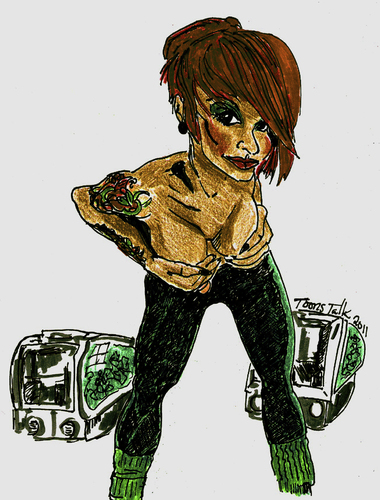 Cartoon: AOISEXIER (medium) by Toonstalk tagged model,suicidegirls,redhead,sexy,sensual,tattoos,nudity,lulu,lemon,burlesque