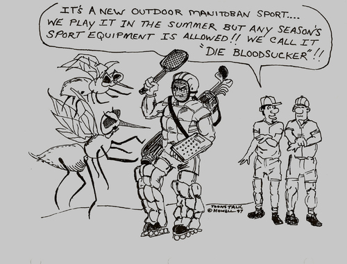 Cartoon: DIE BLOODSUCKERS (medium) by Toonstalk tagged sports,blood,sucker,manitoba,canada