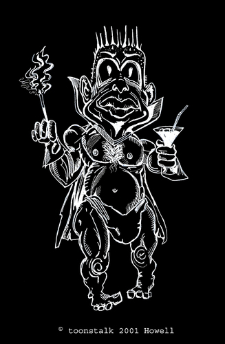 Cartoon: Littlel Devil Party Time (medium) by Toonstalk tagged devil,party,drink,smoke,invert