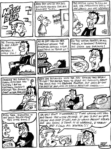 Cartoon: MS BEA CARTOON (medium) by Toonstalk tagged condom,religion,church,funny
