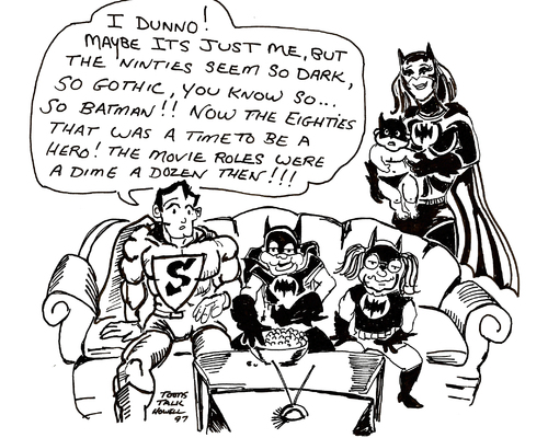 Cartoon: SUPER FAMILY (medium) by Toonstalk tagged superman,batgirl,superheros