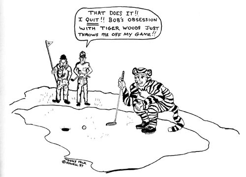 Cartoon: Tiger Woods (medium) by Toonstalk tagged golf,tiger,woods