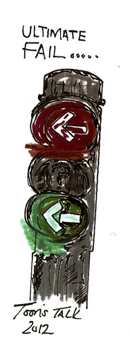 Cartoon: Traffic Light Fail... CRASH (medium) by Toonstalk tagged uggghh,go,stop,turn,confused,fail,traffic