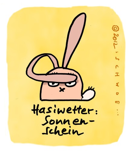 Cartoon: Hasi 8 (medium) by schwoe tagged hase,ohr,sonne,sonnenbrille,hell,blendung