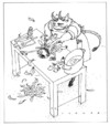 Cartoon: FestBraten (small) by schwoe tagged engel,teufel,weihnachten,weihnachtsgans,kochen,gourmet