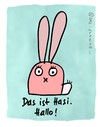 Cartoon: Hasi 1 (small) by schwoe tagged hase,ohren,süß,rosa,augen
