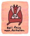 Cartoon: Hasi 4 (small) by schwoe tagged hase,australien,känguruh,reise