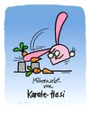 Cartoon: Hasi 88 (small) by schwoe tagged hasi,hase,karate,schlag,möhre,möhrensalat,kampfsport