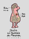 Cartoon: Hirn usw. (small) by schwoe tagged anatomie,mensch,hirn,magen,darm,verdauung,ganzheitliche,medizin