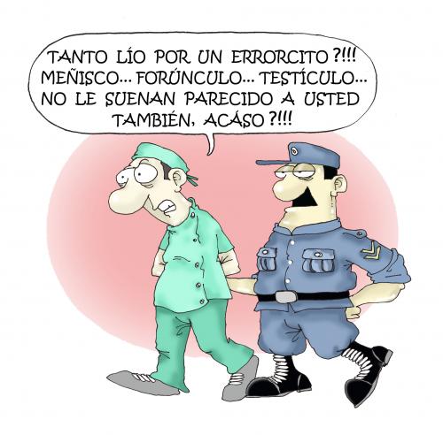 Cartoon: Error (medium) by Luiso tagged health