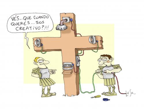 Cartoon: Juan Cruz 1 (medium) by Luiso tagged cruz