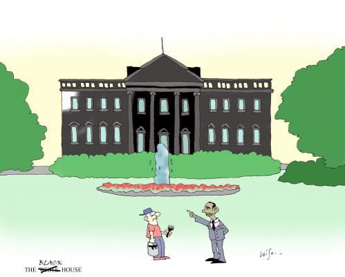 Cartoon: The New Whit House (medium) by Luiso tagged eeuu