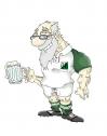 Cartoon: Old Rugbier (small) by Luiso tagged sport
