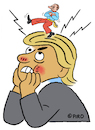 Cartoon: The Headache (small) by piro tagged trump putin headache politics