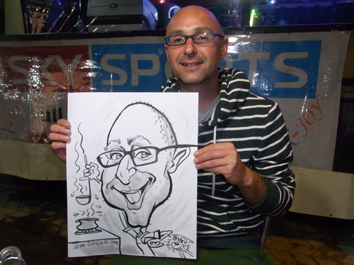 Cartoon: david (medium) by necmi oguzer tagged live,portrait,karikatür,draw,me