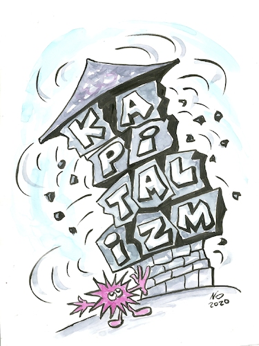 Cartoon: Korona (medium) by necmi oguzer tagged korona,corona