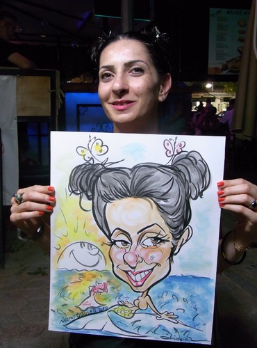 Cartoon: mermaid (medium) by necmi oguzer tagged mermaid,livekarikatür,liveportrait