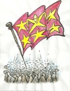 Cartoon: the flag (small) by necmi oguzer tagged flag
