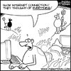 Cartoon: Dial up (small) by Piero Tonin tagged piero,tonin,internet,hell,computer,computers,connection,afterlife