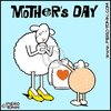 Cartoon: Mother s Day (small) by Piero Tonin tagged mothers,day,mother,lamb,lambs,sheep,love,dia,de,la,madre