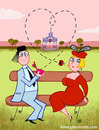Cartoon: Valentines Day (small) by Piero Tonin tagged piero,tonin,valentines,day,raymond,peynet,love,lover,lovers