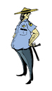 Cartoon: Sherrif Joe (small) by romwer tagged sherrif,figure,hat,usa,isolated,star