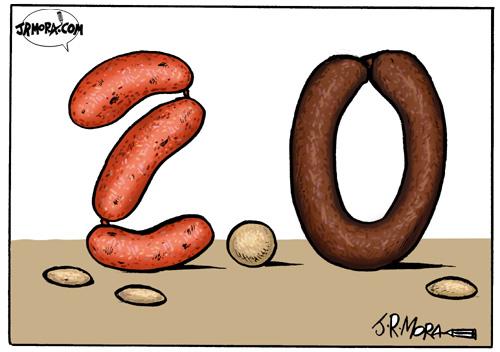 Cartoon: 2.0 (medium) by jrmora tagged blogs,redes,sociales,net,intenet