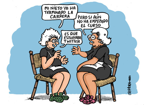Cartoon: Carreras cortas (medium) by jrmora tagged twitter,cursos,universidad,educacion