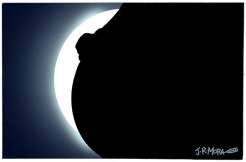 Cartoon: Eclipse de teta (medium) by jrmora tagged sexo,tetas