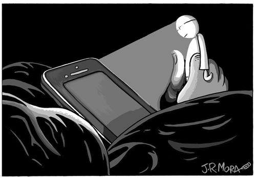Cartoon: Telefono (medium) by jrmora tagged phone,man,telefono,hombre