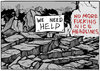 Cartoon: Haiti earthquake english (small) by jrmora tagged haiti earthquake