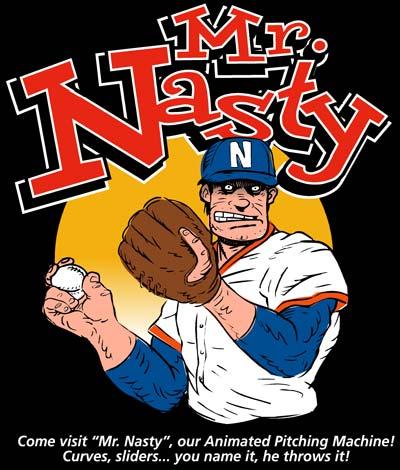 Cartoon: Mr. Nasty the Pitching Machine (medium) by monsterzero tagged pitcher,baseball,