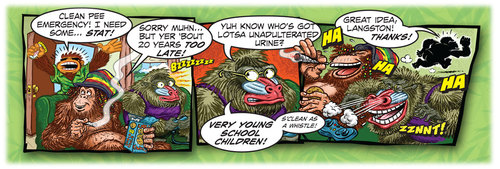 Cartoon: Get Serious! (medium) by monsterzero tagged comix,monkeys,pot