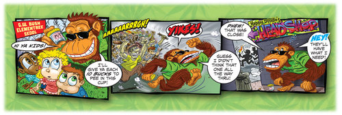 Cartoon: Get Serious! (medium) by monsterzero tagged comix,monkeys,pot