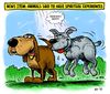 Cartoon: A dog gone spiritual experience (small) by monsterzero tagged animals,dogs,religion,god