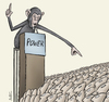 Cartoon: Powerful People (small) by BenHeine tagged power,pouvoir,political,art,tribune,primates,monkey,crowd,foule,people,ape,joke,provocation,ben,heine,animals,humans,hierarchy,government,politics,leaders,chef,king,prime,minister,president,irony,illusion,shame,failure,ech