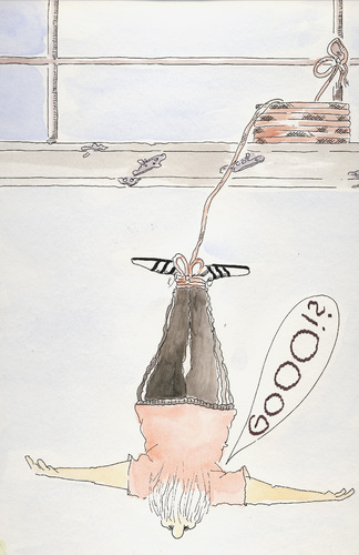 Cartoon: Bildergeschichte (medium) by kocki tagged hobby,bungee,glück,pech