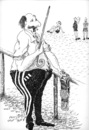 Cartoon: Der Fan (small) by kocki tagged fussball sport opa schlaumeier