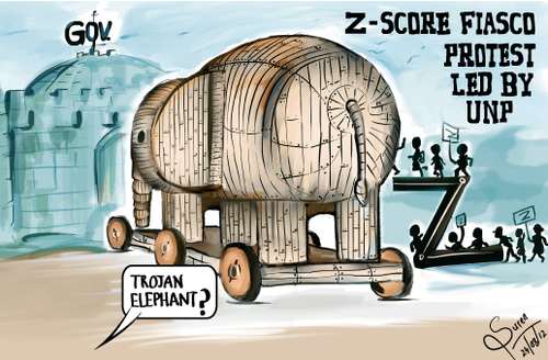 Cartoon: Trojan Elephant (medium) by suren8 tagged sri,lanka