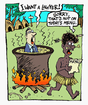 Cartoon: Dinner (medium) by Christo Komarnitski tagged lawyer,dinner,cannibal